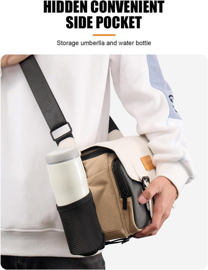 Wasserdichte Kameratasche Umhängetasche Vintage Messenger für DSLR Kamera