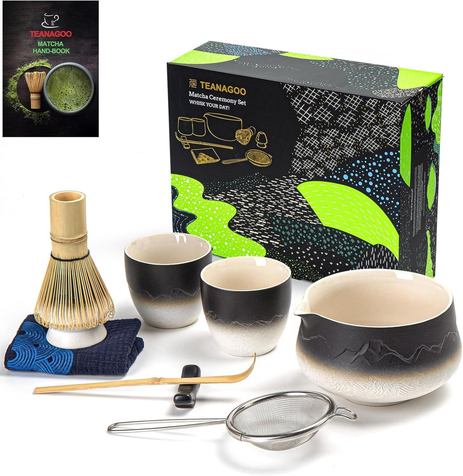 Matcha Set Schneebesen Schale Schaufel Teezubereitungsset 9-teilig