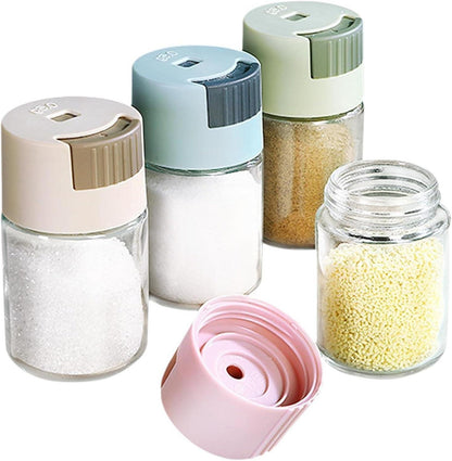 4er Set Gewürzstreuer 100ml Glas Dosierer Salz Pfefferstreuer 0,5g