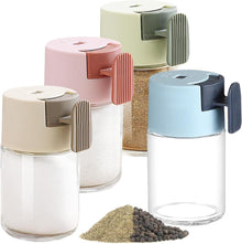 4er Set Gewürzstreuer mit Griff 100ml Glasdosen Salz Pfefferstreuer