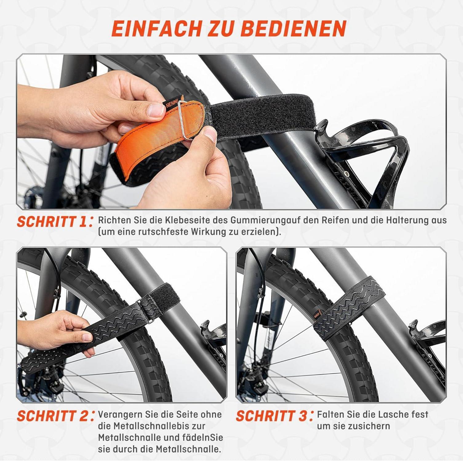 Verstellbare Fahrradträger Gurte für sicheren Transport & Aufbewahrung