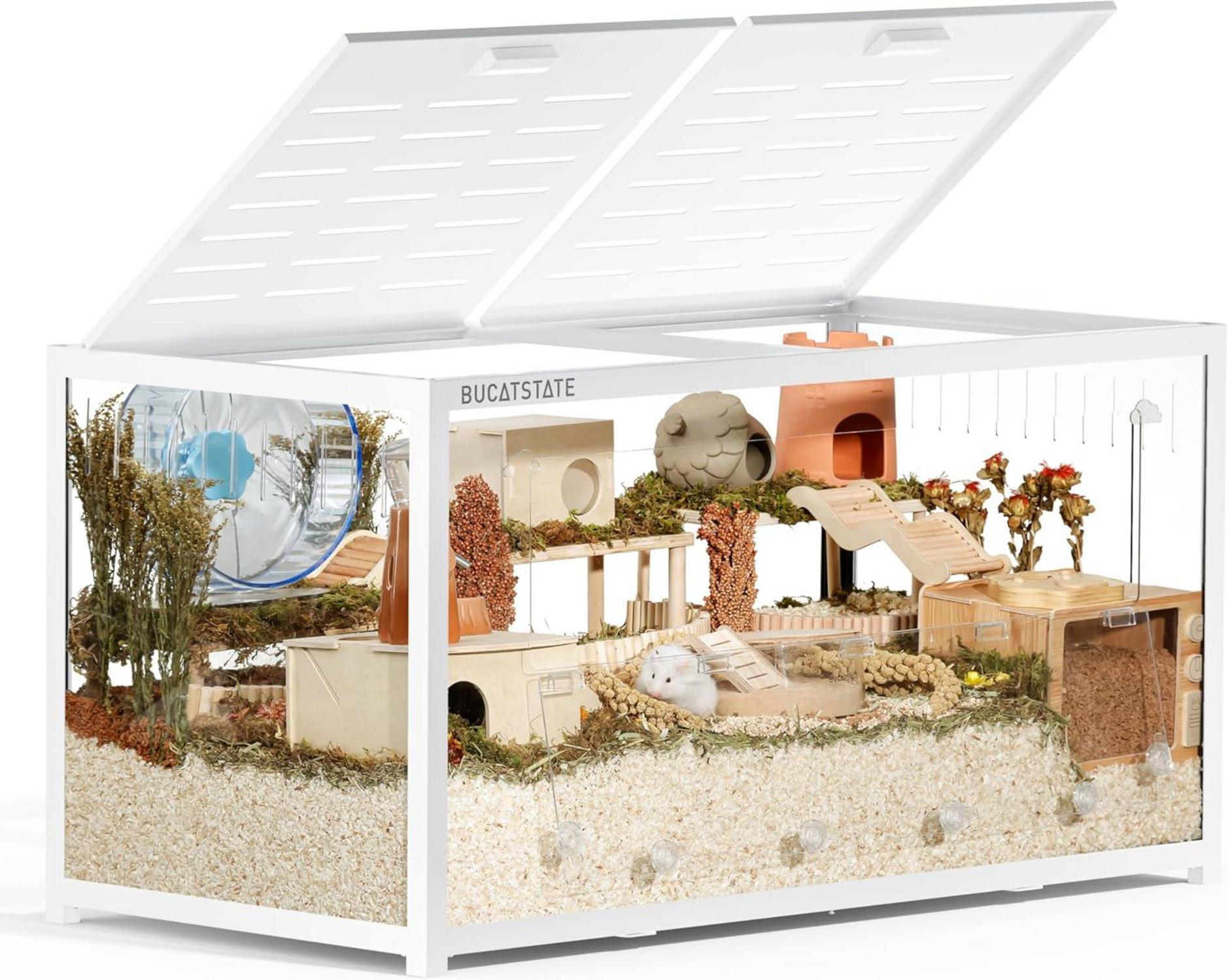 Hamsterkäfig Metall Rattenkäfig Kleintierkäfig Groß 120L x 60W x 62H