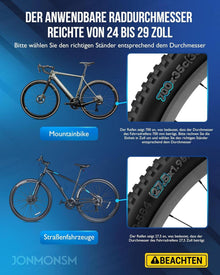 Fahrradständer 24-29 Zoll - Höhenverstellbar & Stabil - für