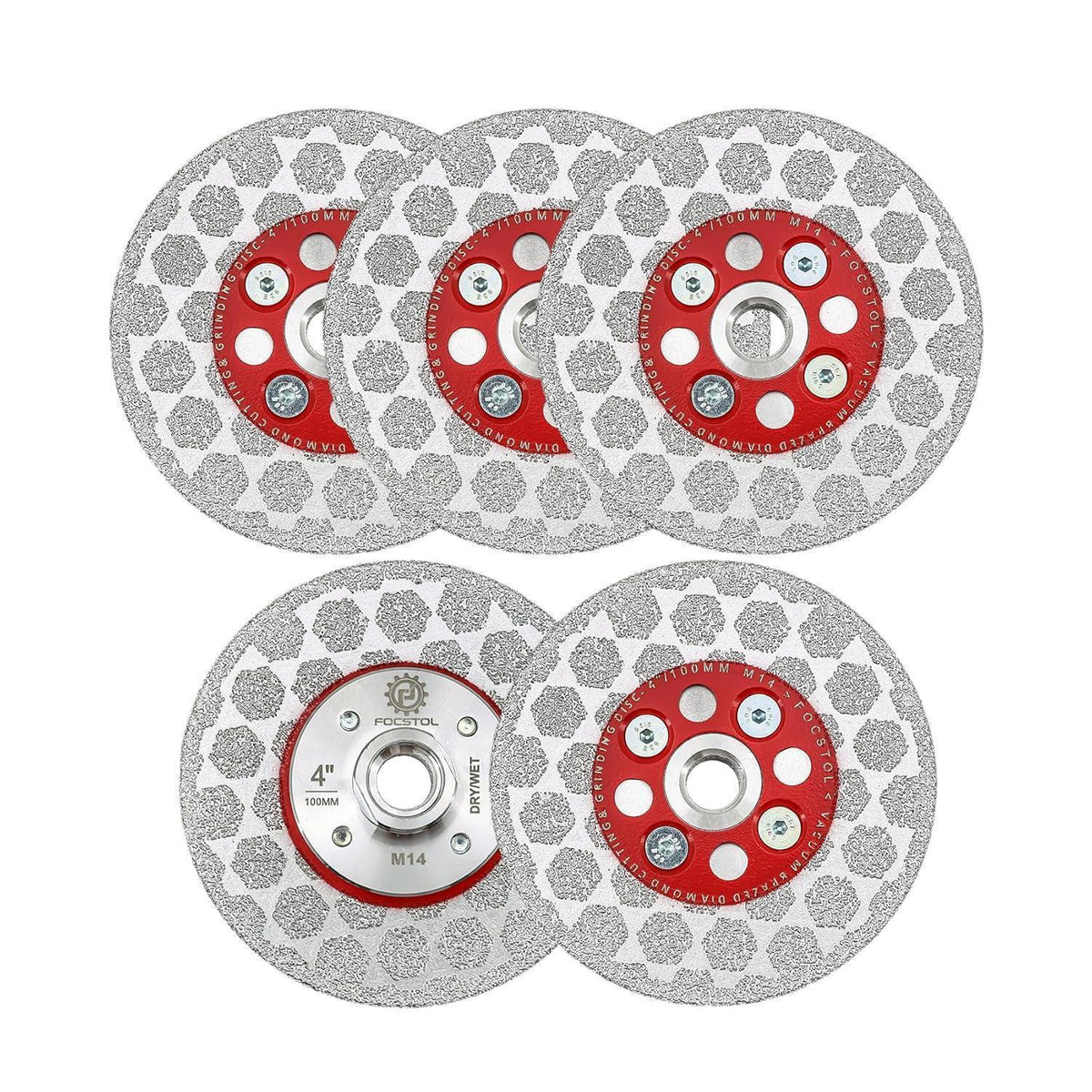 Diamant Trennscheibe 100mm für Winkelschleifer - 5 Stück