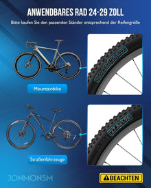 Fahrradständer 24-29 Zoll Aluminiumlegierung 4 Löcher 42kg