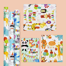 Geschenkpapier 3 Rollen Tiermotive 43cm x 3m
