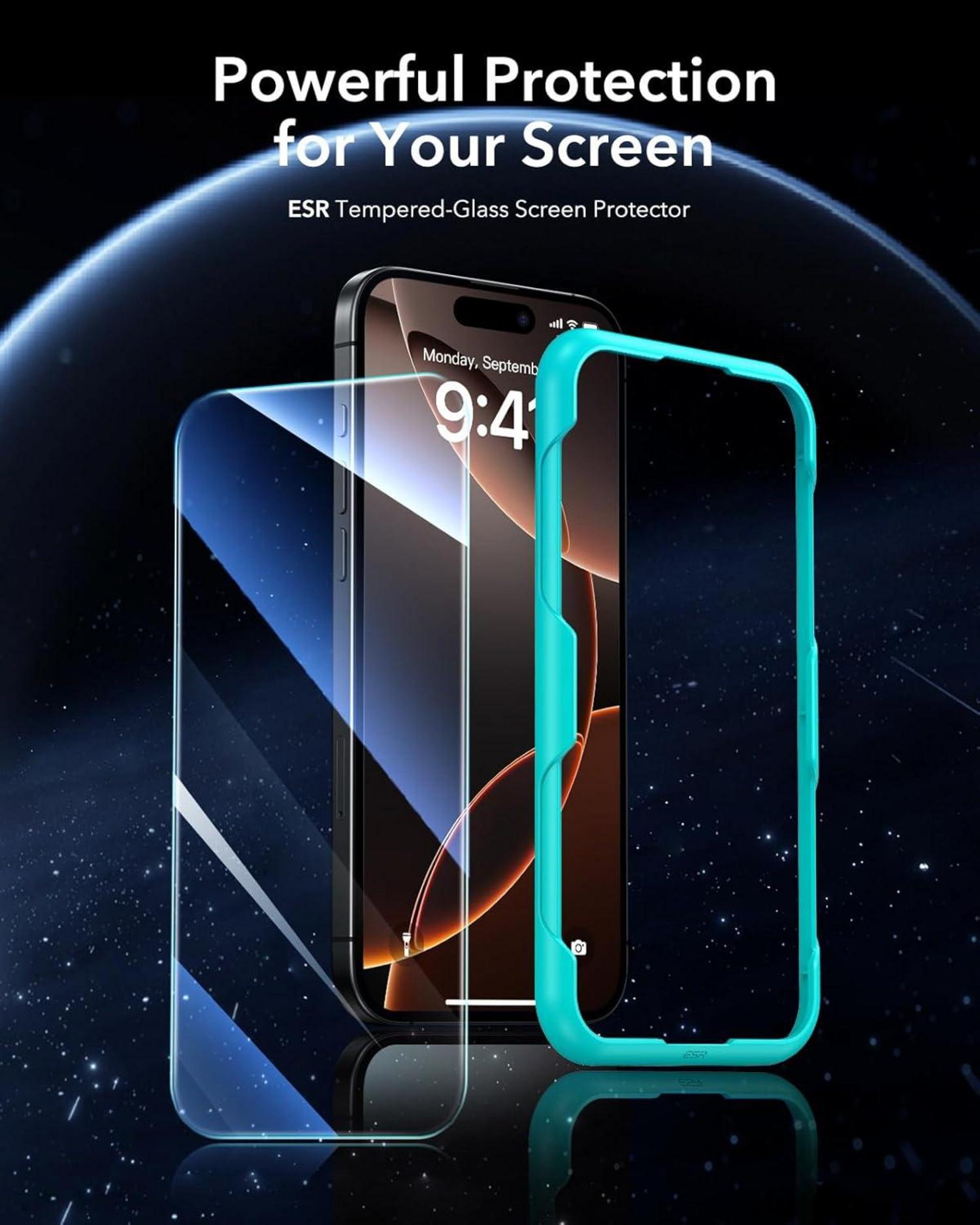 iPhone 16 Pro Panzerglas Displayschutzfolie 3er Pack 9H