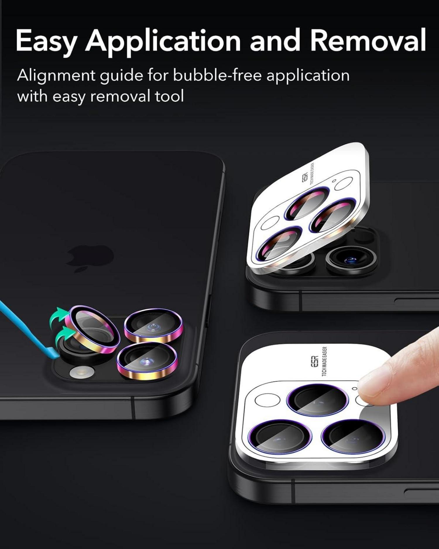 Kamera Schutzfolie für iPhone 16 Pro Max/16 Pro/15 Pro Max/15 Pro/14