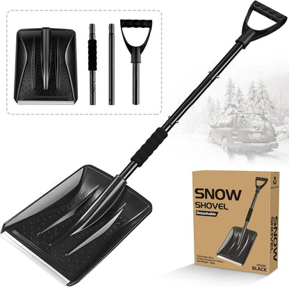Schneeschaufel Auto 108cm Abnehmbar Leicht Camping Garten