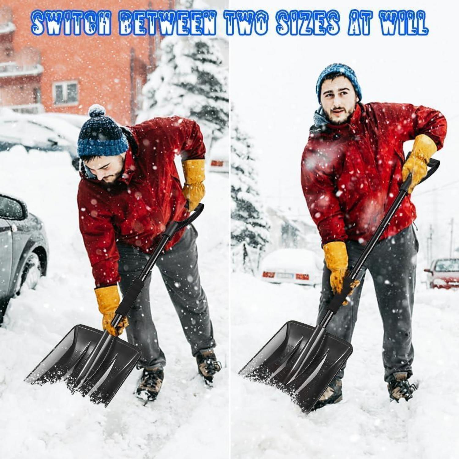 Schneeschaufel Auto 108cm Abnehmbar Leicht Camping Garten