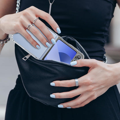 Hülle für Samsung Galaxy Z Flip 6 [mit Schutzfolie] transparent