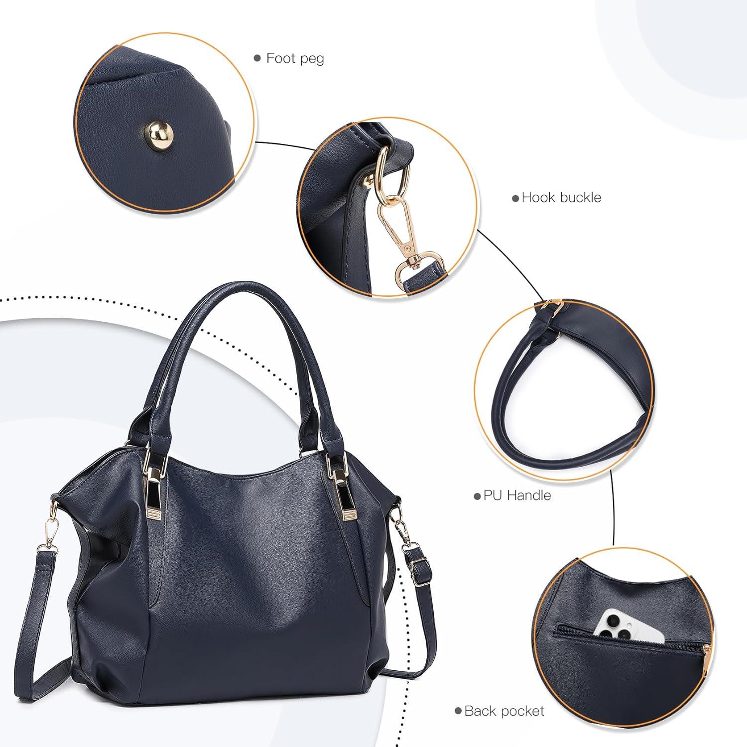 Miss Lulu Damen große Shopper Tote Bag Handtasche Umhängetasche Einkaufen Reisen