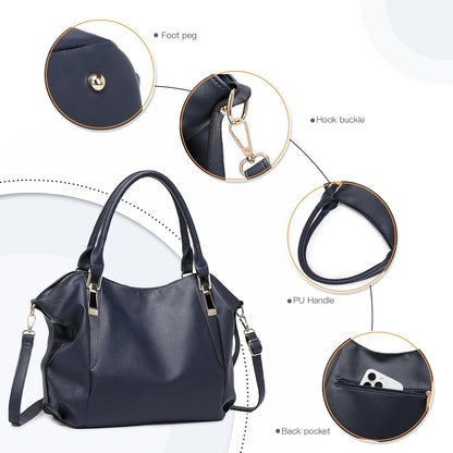 Miss Lulu Damen große Shopper Tote Bag Handtasche Umhängetasche Einkaufen Reisen