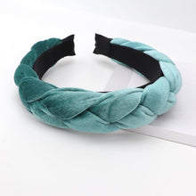 Geflochtenes Samt Stirnband Damen Haarreif elastisch