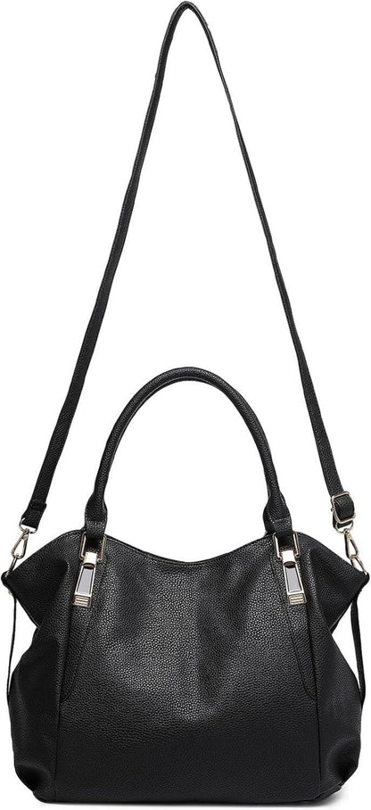 Miss Lulu Damen große Shopper Tote Bag PU-Leder Handtasche