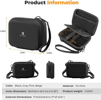 Digitalkamera-Tasche Eva-Hartschale schwarz, K&F Concept