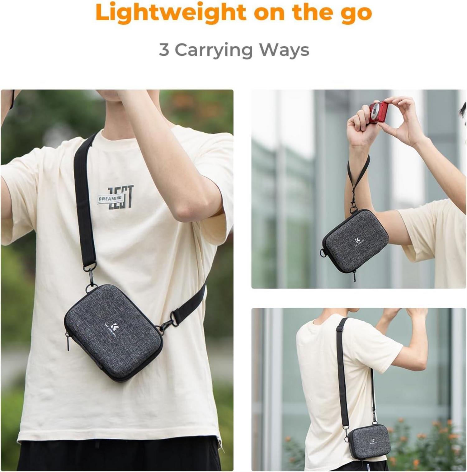 Digitalkamera Tasche Eva-Hartschalendesign - Grau, Tragetasche mit
