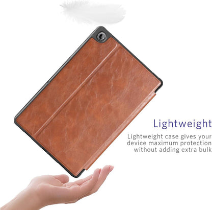 Hülle Samsung Galaxy Tab A9 Plus 11 Zoll 2023 Braun PU Leder Smart