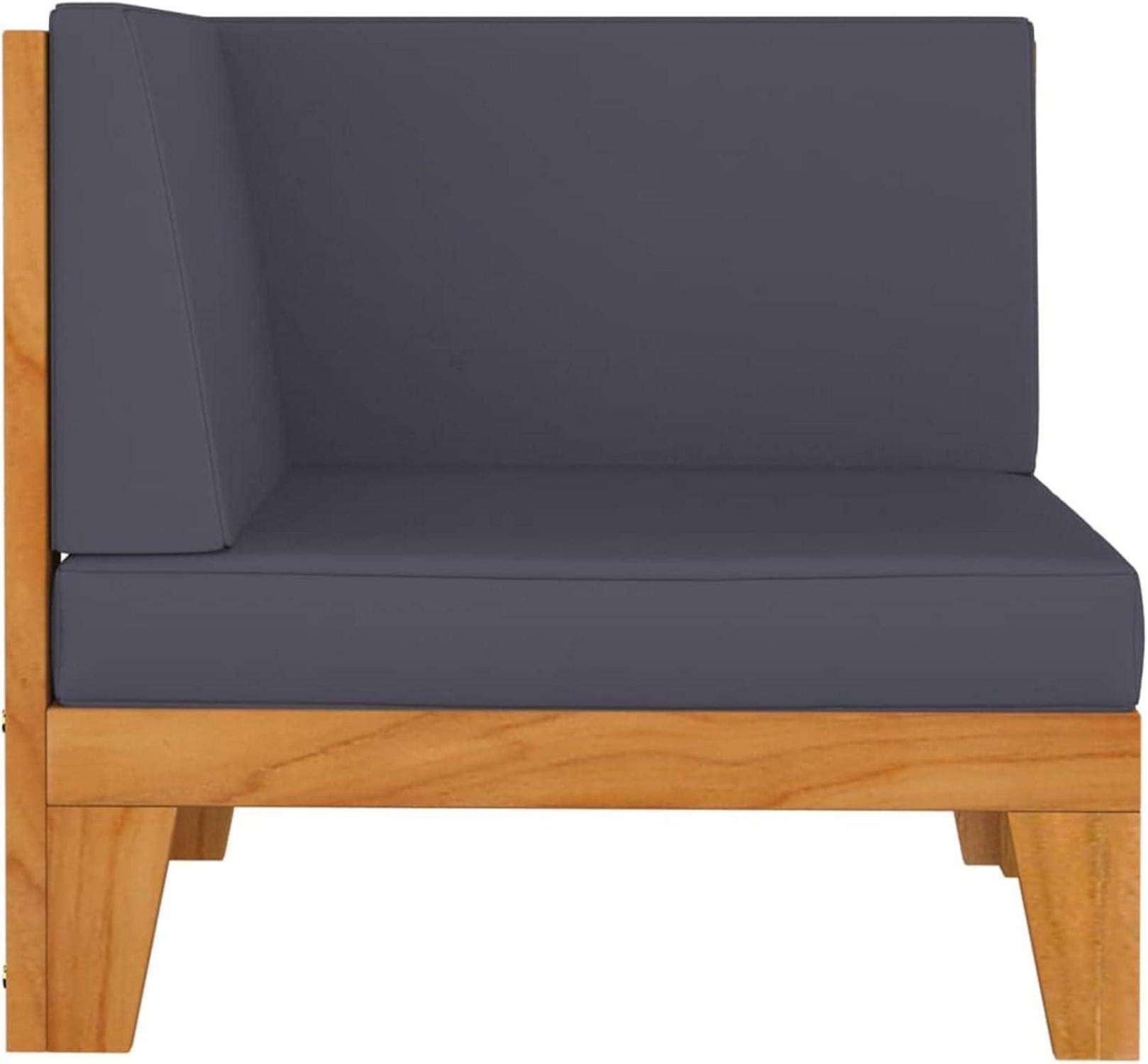 Gartenmöbel Set Holz Lounge Ecksofa Outdoor 7-tlg Akazie Terrasse