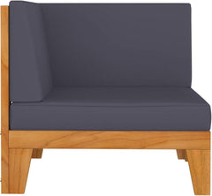 Gartenmöbel Set Holz Lounge Ecksofa Outdoor 7-tlg Akazie Terrasse
