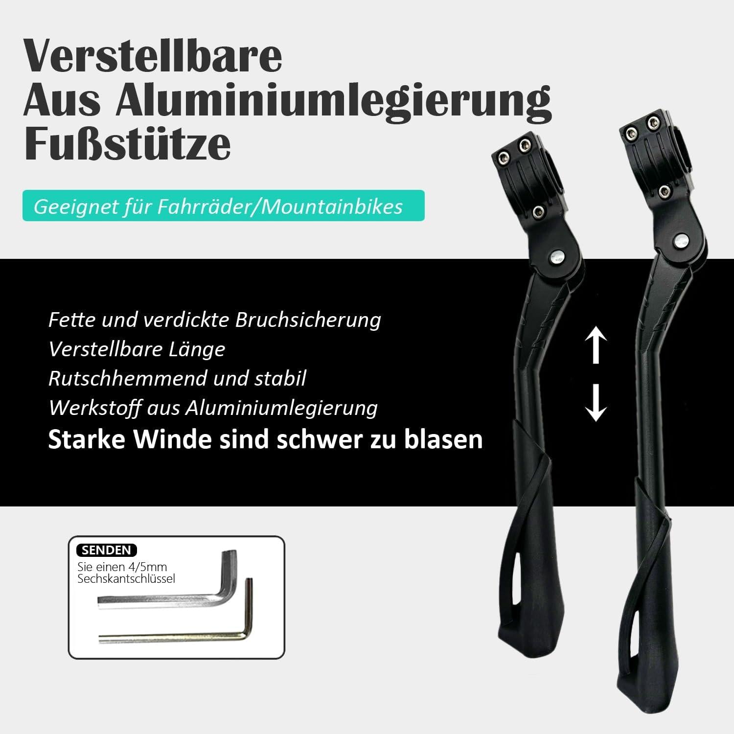 Fahrradständer 24-29 Zoll Höhenverstellbar Aluminiumlegierung