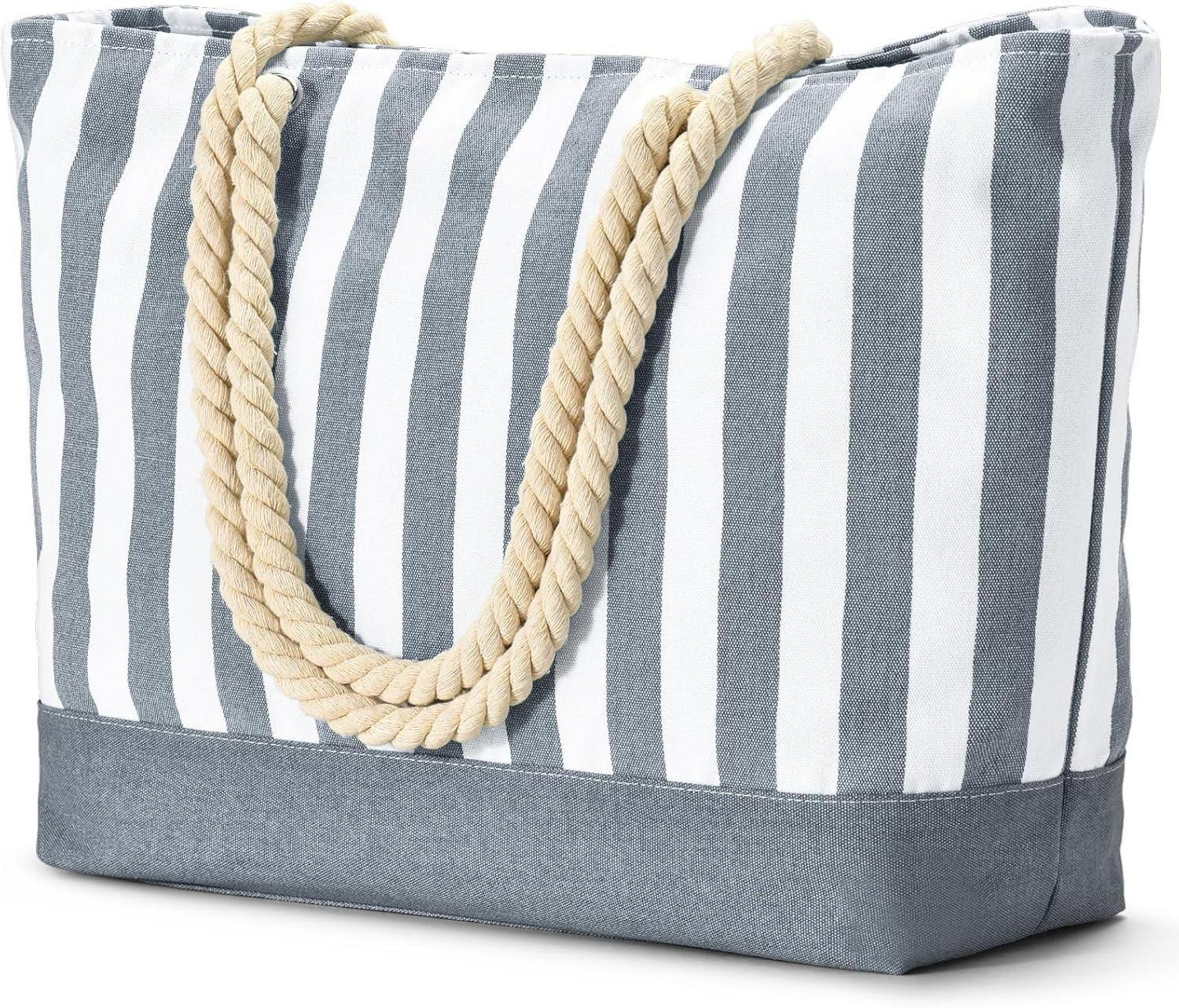 Strandtasche Damen Groß Tote Bag Wasserdicht Handtasche Schwarz