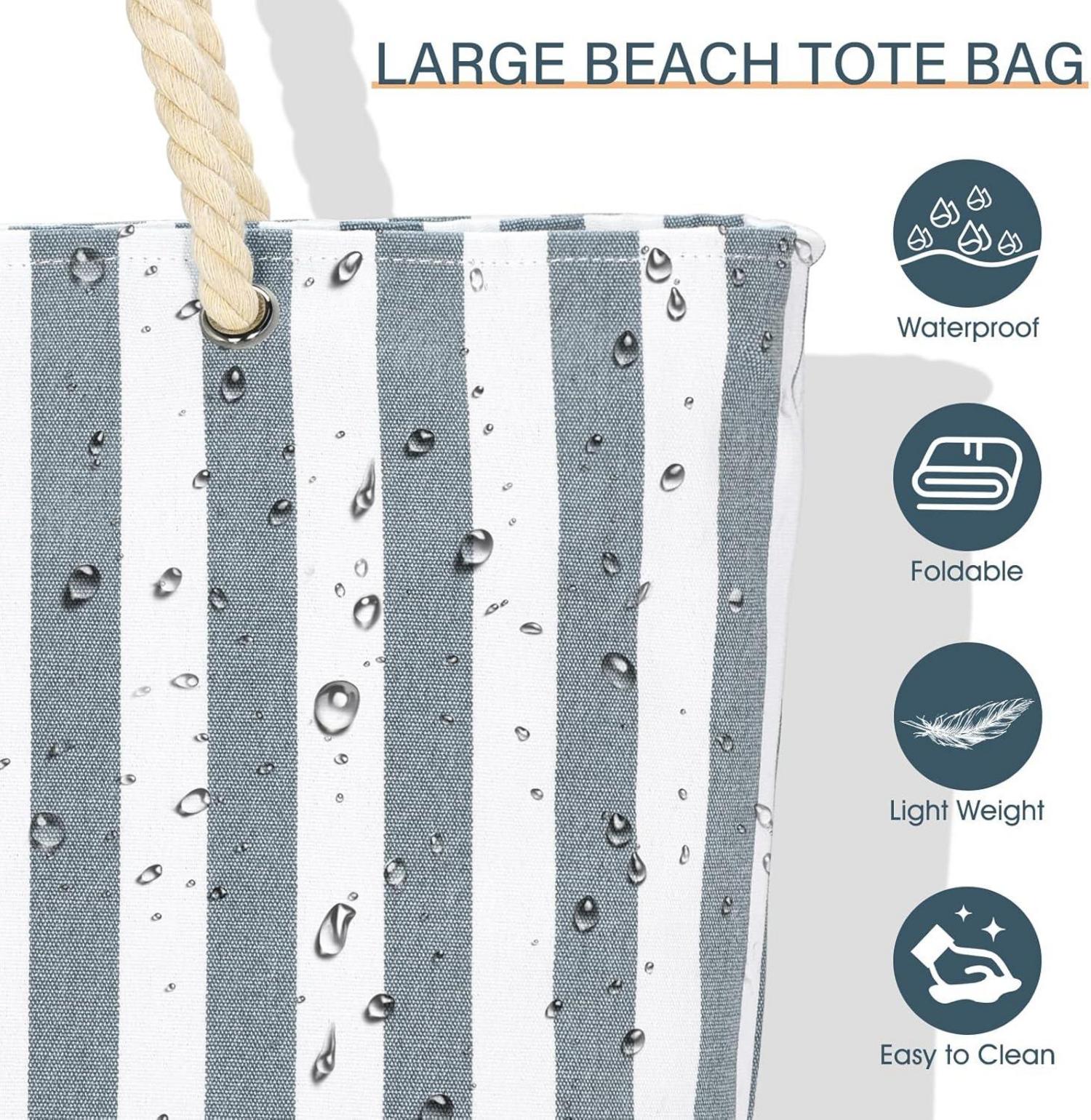 Strandtasche Damen XXL Tote Bag Wasserdicht Urlaub zubehör
