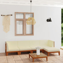 Gartenlounge Set Holz Ecksofa Sitzgruppe Loungemöbel 6-tlg