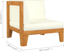 Gartenmöbel Set Holz Lounge Ecksofa Sitzgruppe Outdoor 9-TLG