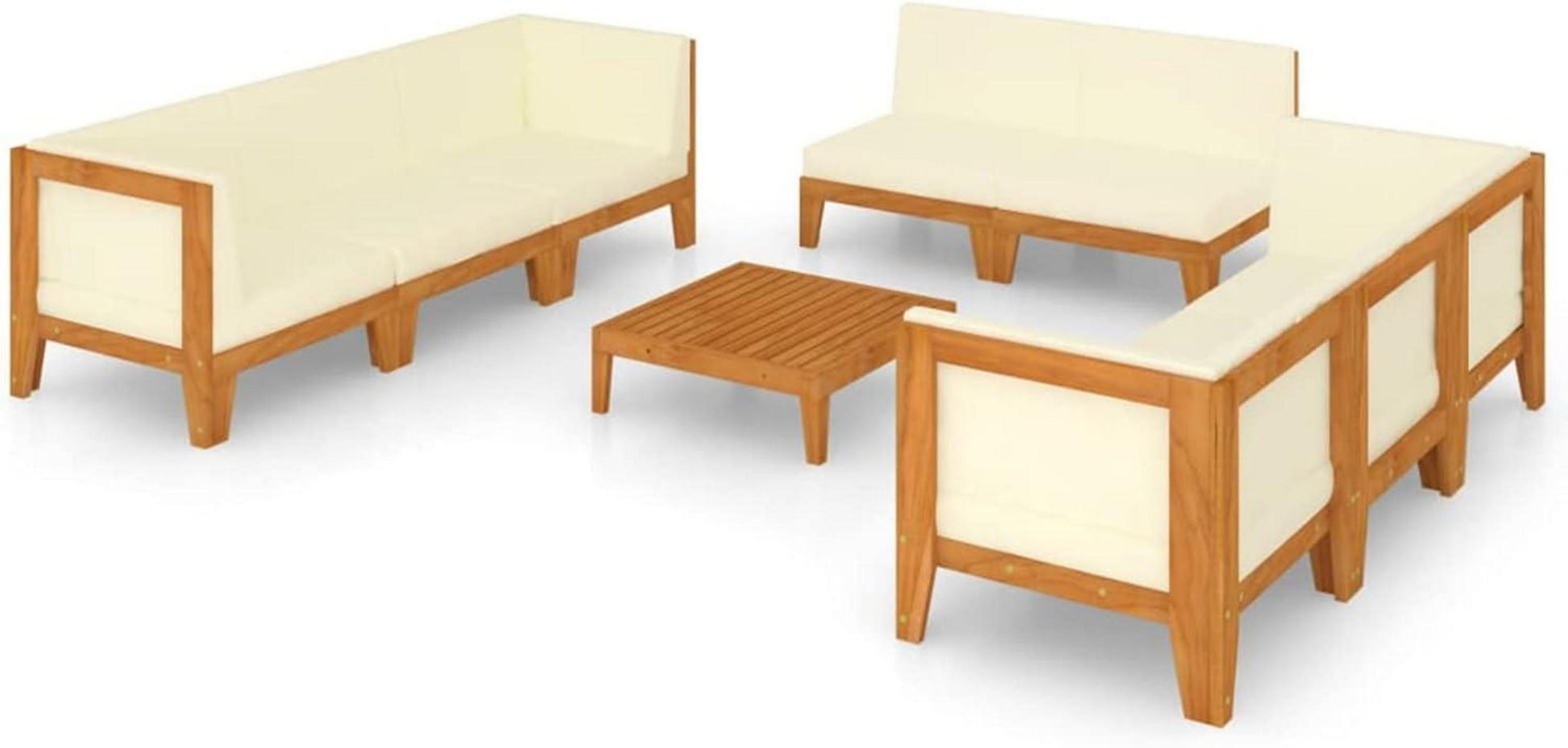 Gartenmöbel Set Holz Lounge Ecksofa Outdoor Terrasse Sitzgruppe