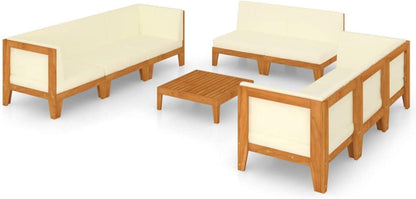 Gartenmöbel Set Holz Lounge Ecksofa Outdoor Terrasse Sitzgruppe