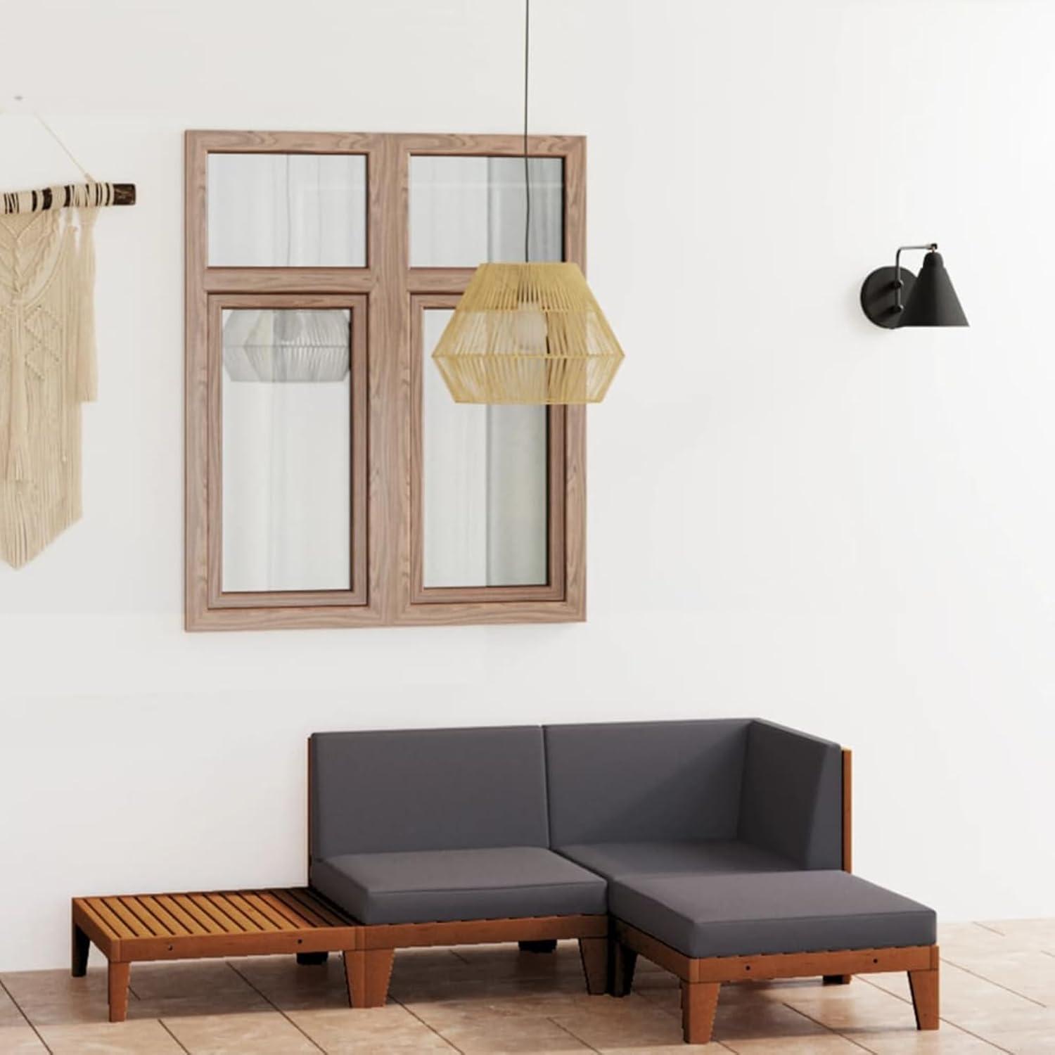 Gartenmöbel Set Holz Lounge Outdoor Ecksofa Sitzgruppe Akazie