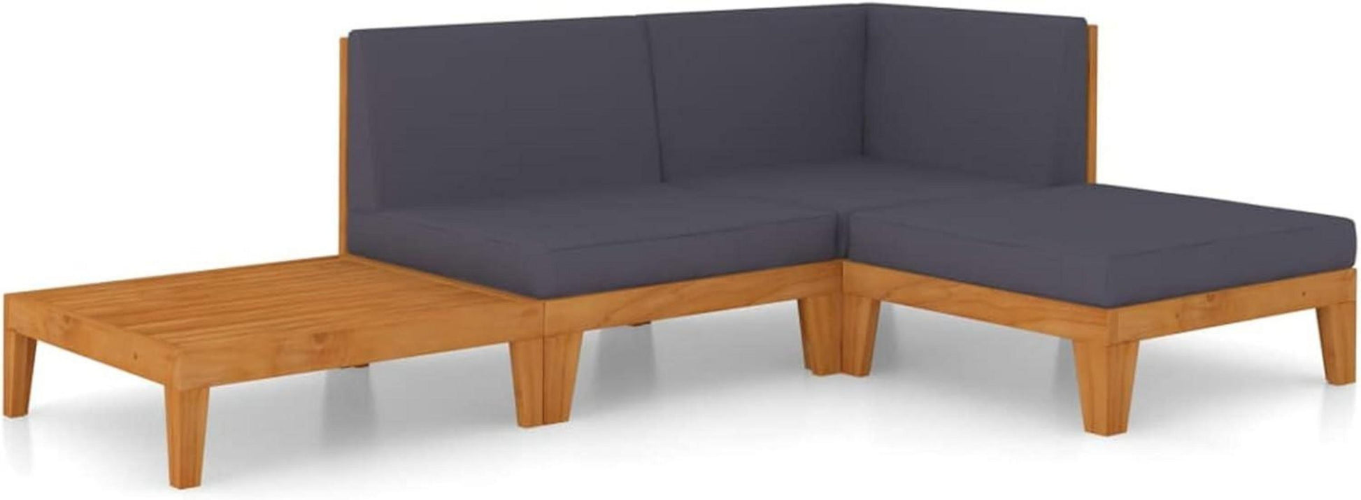 Faroom Gartenmöbel Set Holz Ecksofa Lounge Terrasse Akazie