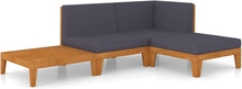 Faroom Gartenmöbel Set Holz Ecksofa Lounge Terrasse Akazie