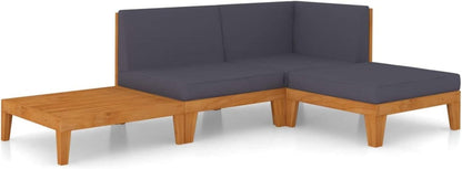 Faroom Gartenmöbel Set Holz Ecksofa Lounge Terrasse Akazie