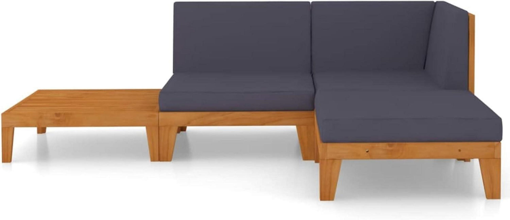 Gartenmöbel Set Holz Lounge Outdoor Ecksofa Sitzgruppe Akazie