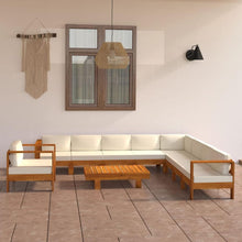 Gartenmöbel Set Holz Lounge Ecksofa Sitzgruppe Akazie