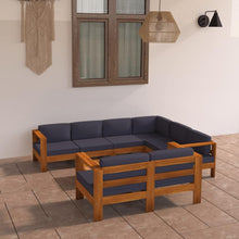 Gartenmöbel Lounge Set Holz Outdoor Ecksofa Sitzgruppe Terrasse