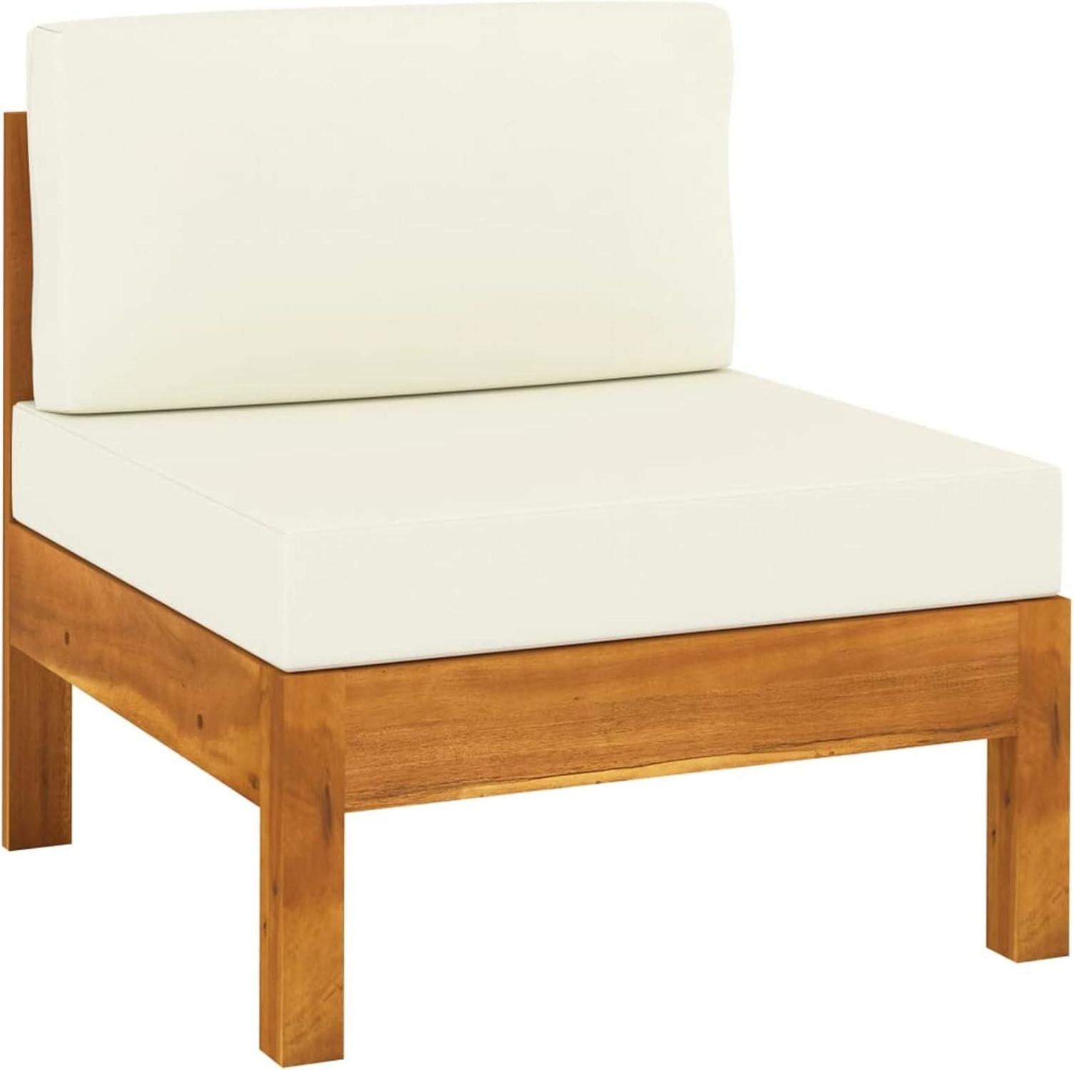 Gartenmöbel Set Holz Ecksofa Lounge Outdoor Terrasse 6-tlg Akazie Grey