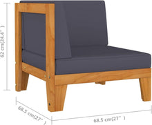 Gartenmöbel Set Holz Lounge Ecksofa Outdoor Sitzgruppe