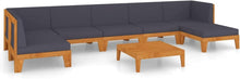 Gartenmöbel Set Holz Lounge Ecksofa Terrasse Balkon