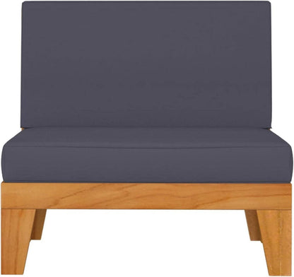 9-tlg Gartenmöbel Set Holz Lounge Ecksofa Akazie Terrasse