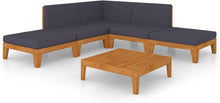 Gartenmöbel Set Holz Outdoor Lounge Ecksofa Sitzgruppe