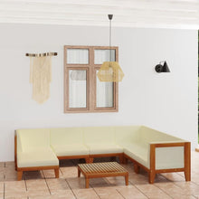 Modulares Gartenmöbel-Set Akazie Ecksofa Loungemöbel