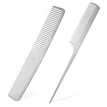 2er Set Professionelle Antistatische Friseurkämme aus Edelstahl