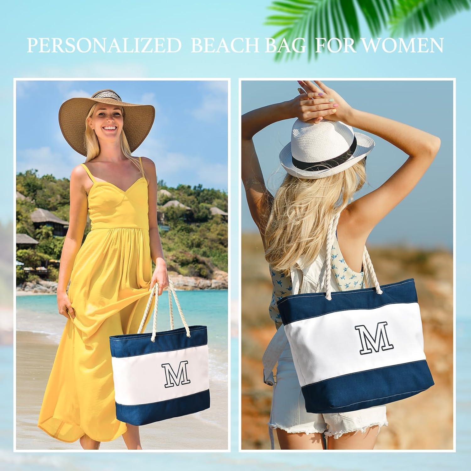 Große Strandtasche XXL Familien Reise Geschenk Tote Bag Damen mit Reißverschluss