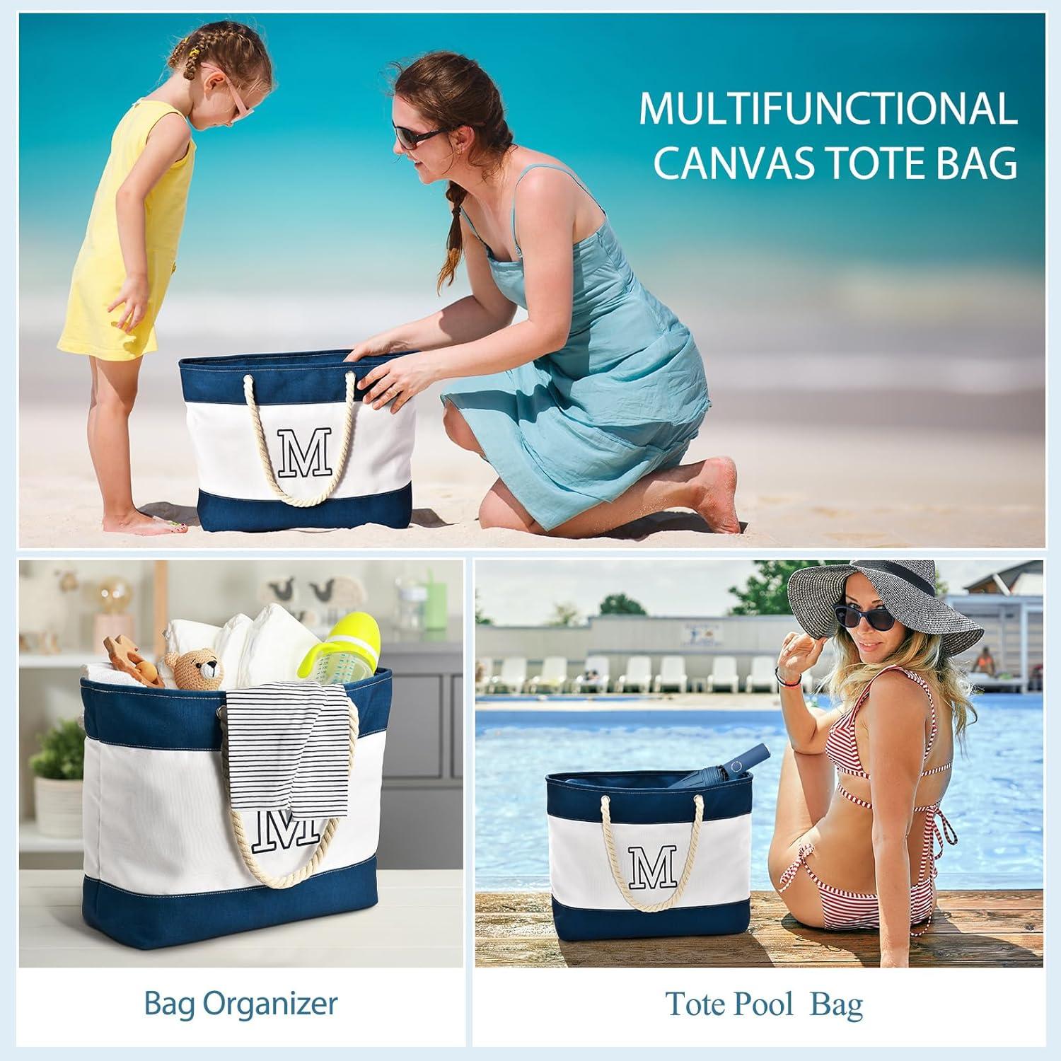 Strandtasche XXL Tote Bag Groß Reise Einkaufstasche Damen mit