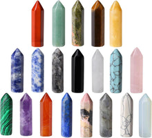 20PCS Kristall Heilsteine Set Obsidian Tigerauge Opal Quarz
