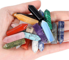20PCS Heilsteine Kristalle Sets Obsidian Tigerauge Opal