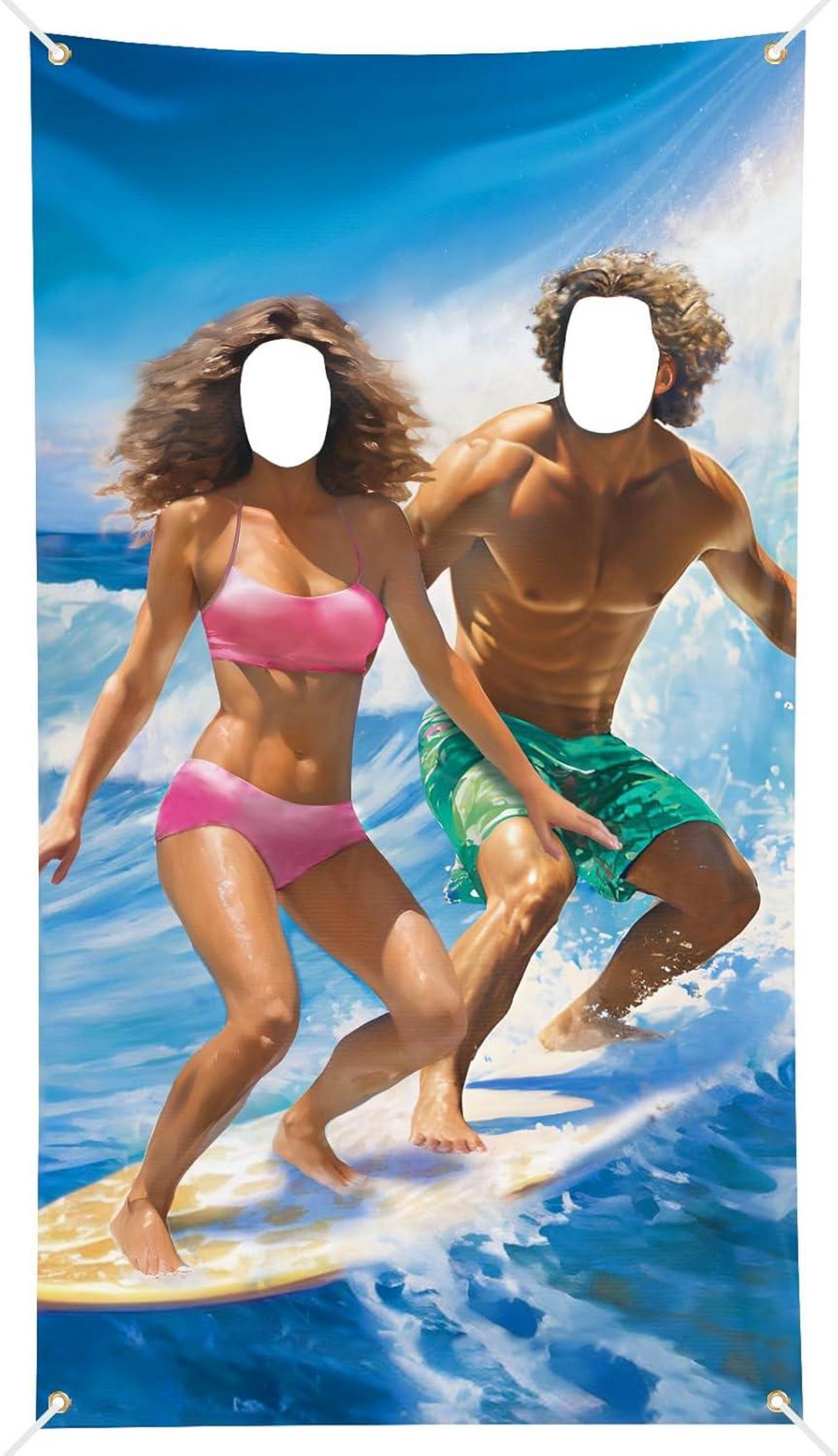 Foto Requisiten Surfer Party Banner 180x100cm use at Hawaiian Theme